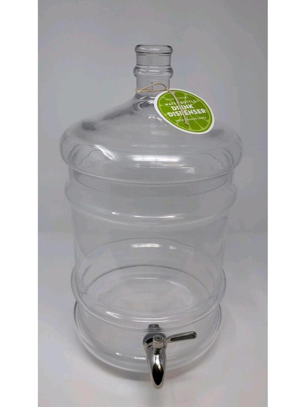 Williams Sonoma Glass Beverage Dispenser w/ Spigot & Lid Large -Approx 2 Gal NIB